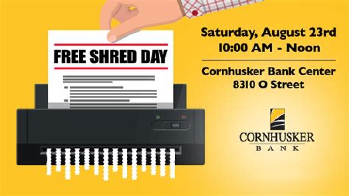 Cornhusker Bank Center Shred Day