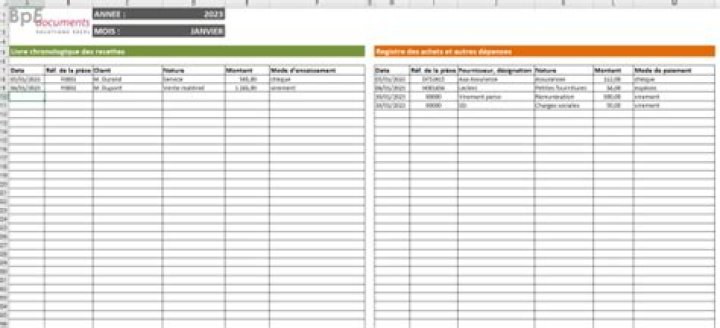 Fichier Excel comptabilité micro-entreprise : modèle gratuit !